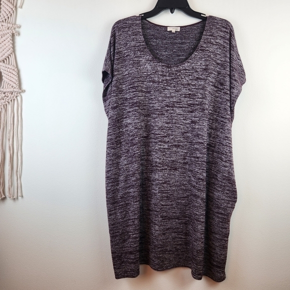 WILFRED Free Lorelei relaxed  tunic dress Size Large heather Pockets - Picture 1 of 8